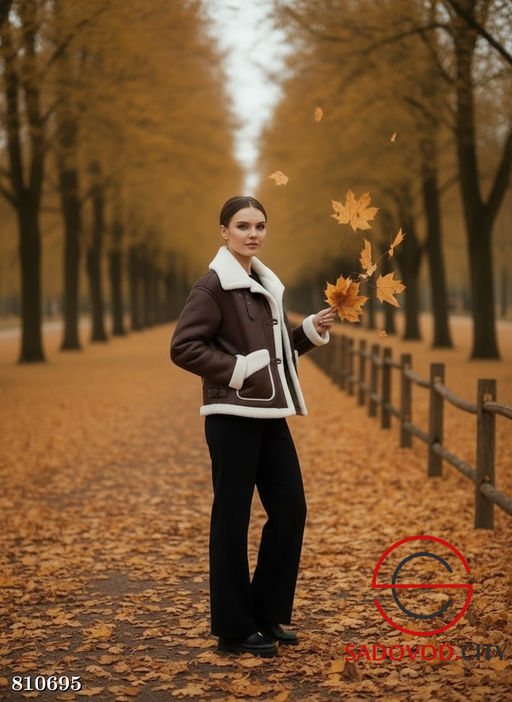 Двухсторонняя дубленка из эко меха - Bruno фото 2