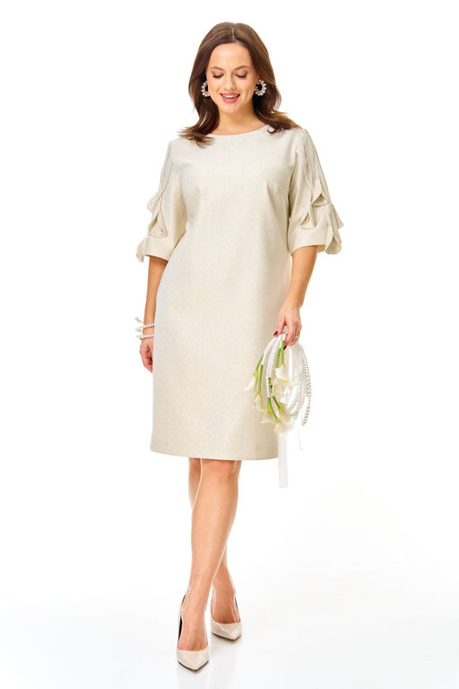 Платье Olga Style С990 беж  фото 2