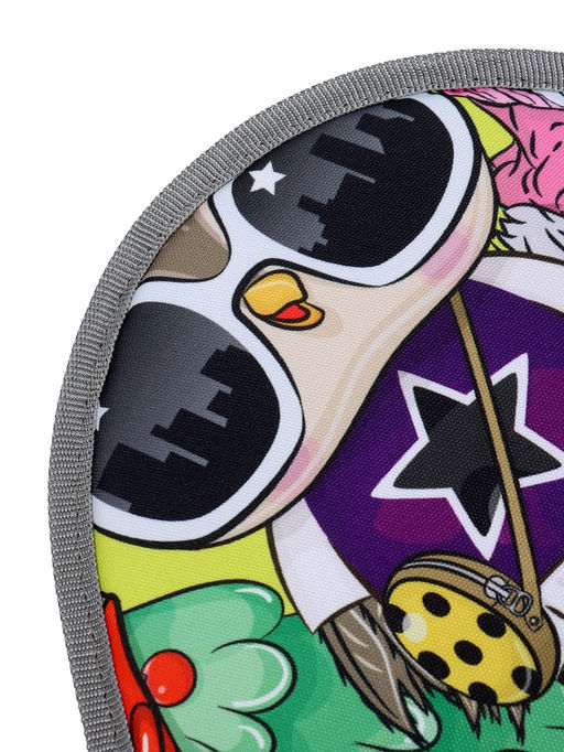 Ледянка мягкая треугольная Sova, лимонный, рисунок МИКС