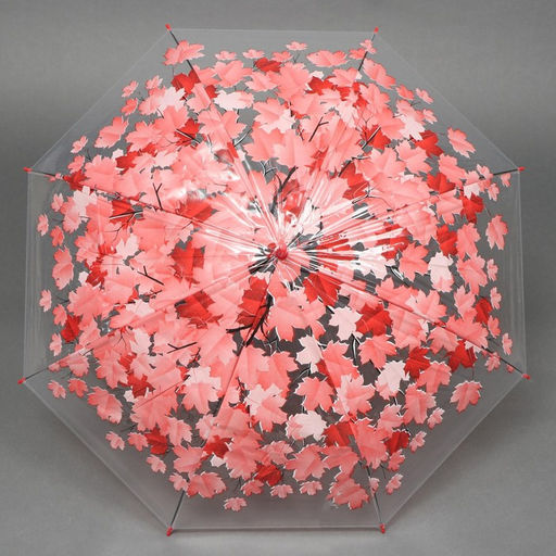 Зонт - трость полуавтоматический Листопад, 8 спиц, R = 45 см, цвет МИКС - Simaland фото 2