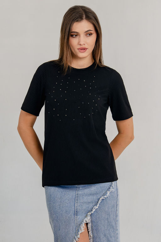 Арт. 3402/2 Футболка женская 44-52 (5 шт) Цвет:черный - Калинка фото 16