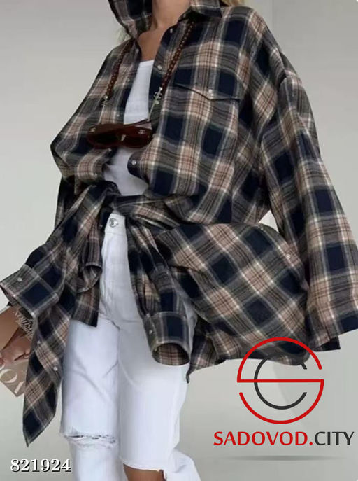 Женская рубашка на пуговицах