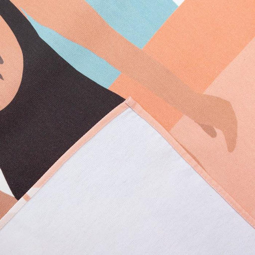 Полотенце пляжное Этель Девушка в купальнике 96х146 см, 100% хлопок  фото 7