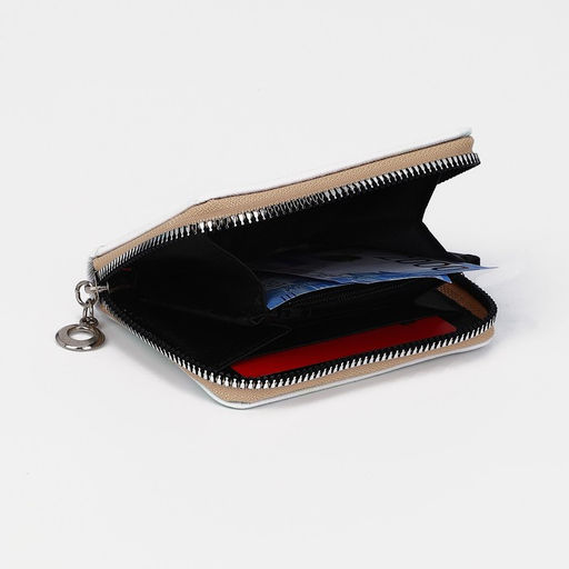 Кошелёк на молнии, отдел для карт, для монет, цвет зелёный - Simaland фото 2