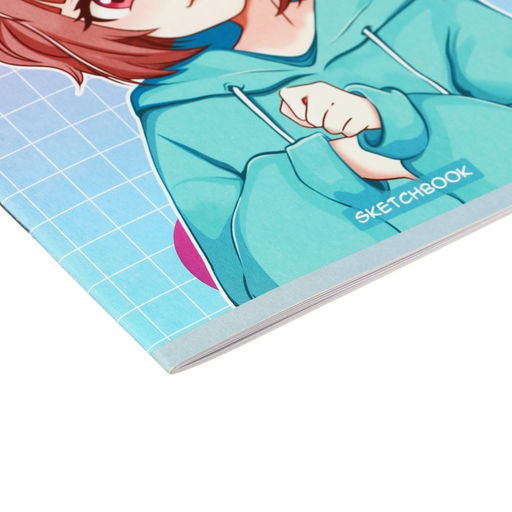 Цена за 4 шт. Тетрадь для скетчей А5, 16 листов, Girl