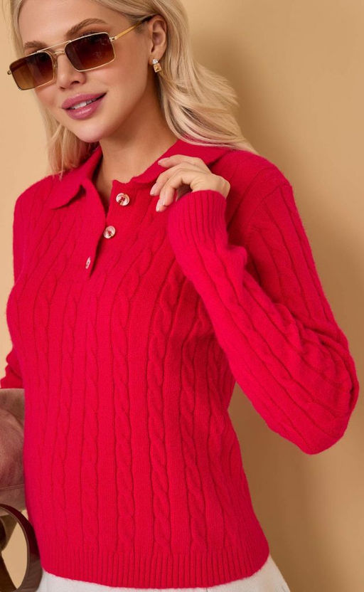 Джемпер F422-1520 red - Fine joyce фото 6