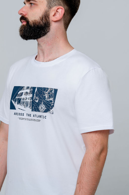 Арт. 67126 Футболка мужская 48-56 (5 шт) Цвет:белый - Идеал фото 5