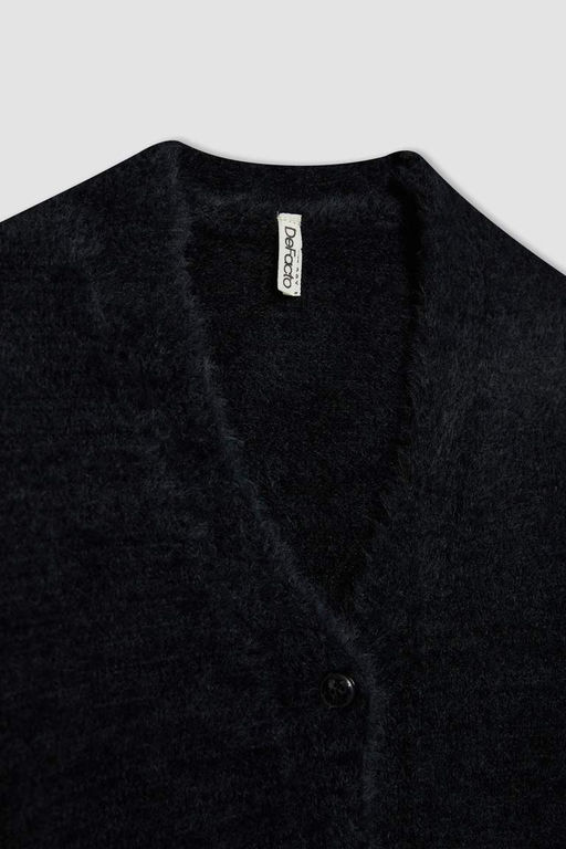 Кардиган для девочек с V-образным вырезом - Defacto фото 8