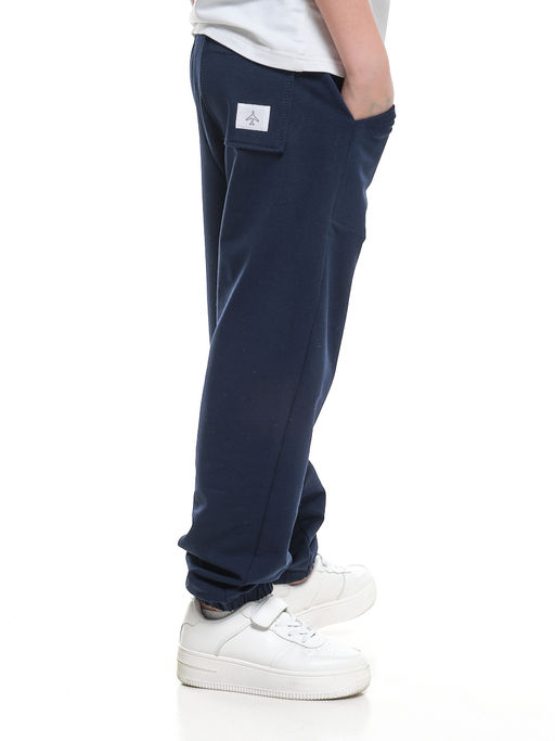 Брюки спортивные удобство и стиль для активных 22-7433 синий - Mini maxi фото 2