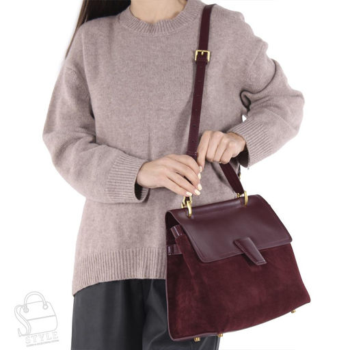 Сумка женская кожаная 68870BDAA wine red Baidou/30 в Новосибирске