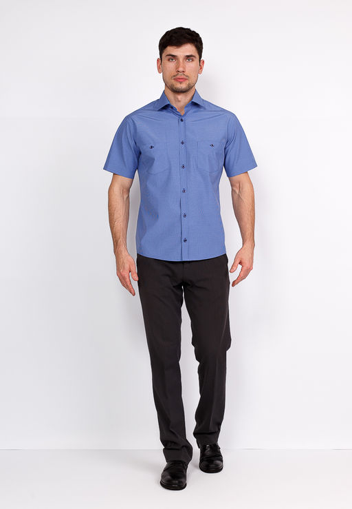 Сорочка мужская короткий рукав GREG 224/109/02/KZS/P/1  фото 7