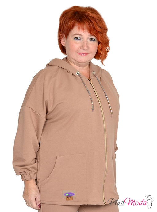 Толстовка Модель №1353 размеры 44-84 - Plusmoda фото 4