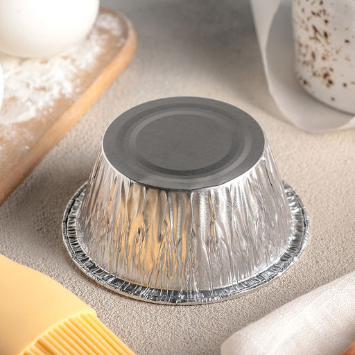 Формы алюминиевые 12 шт. в пакете 130 мл круглые."МАФФИН", арт. 071