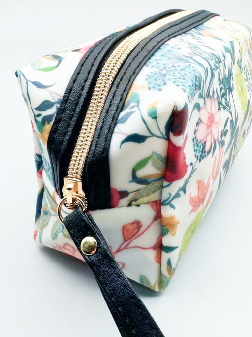 Sunflower Косметичка-пенал женская непромокаемая 1605, разноцветные цветы и травы фото 5