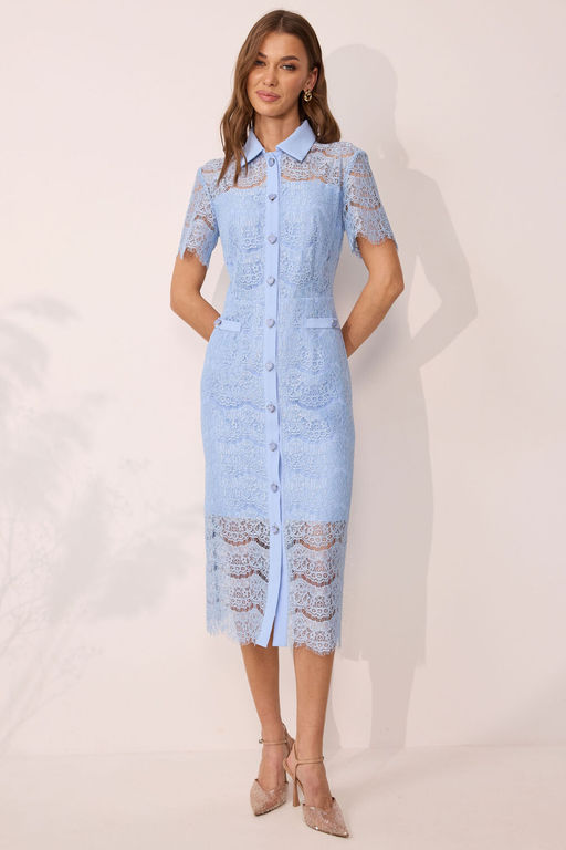 Платье LYUSHe 4107 голубой  фото 2