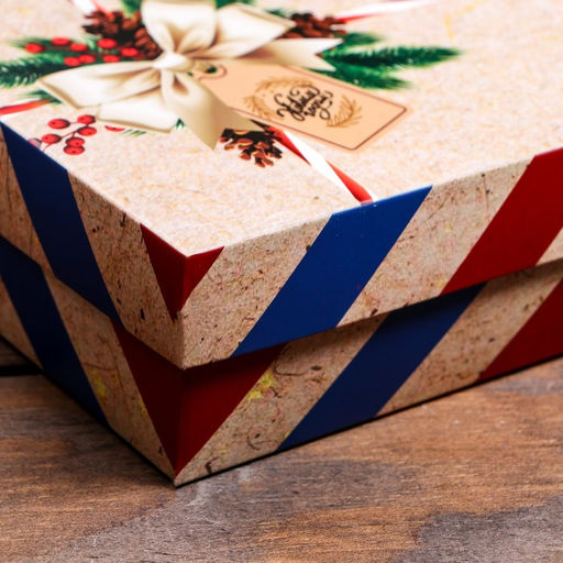 Цена за 5 шт. Подарочная коробка сборная Почта, 16,5 х 12,5 х 5,2 см - UPAK LAND фото 4