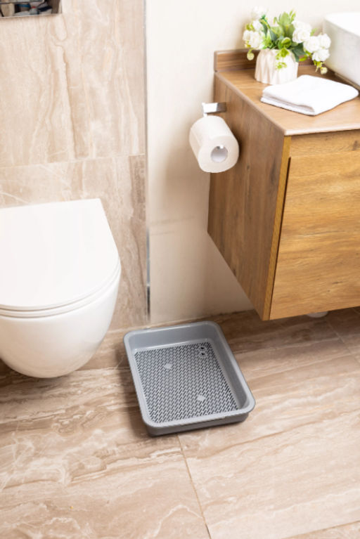 Лоток для кошачьего туалета Lapki с сеткой