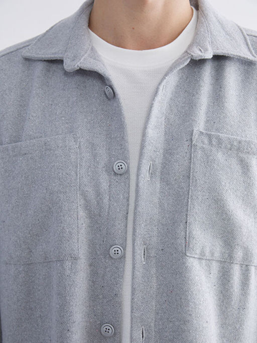 Cep Detayl? Uzun Kollu G?mlek