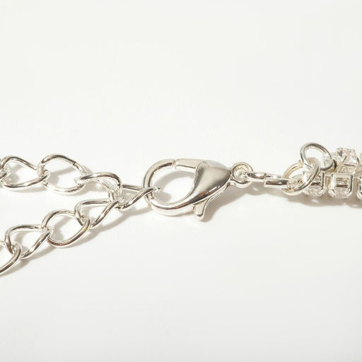 Чокер Лёд, цвет белый в серебре 2 ряда, 44,5 см - Queen fair фото 2