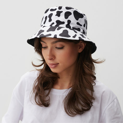 Панама двусторонняя MINAKU, белый, чёрная, размер 58