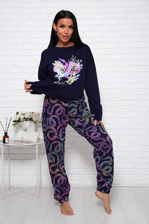 Костюм с брюками (01027. малиновый) - Плиона фото 7