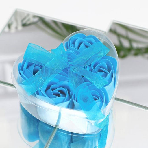 Мыльные розочки, синие, набор 6 шт. - SB BEAUTY фото 2