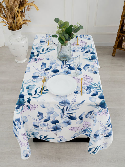 Эвкалипт - скатерть под лён 120х150 см - Гобеленглавснаб фото 2