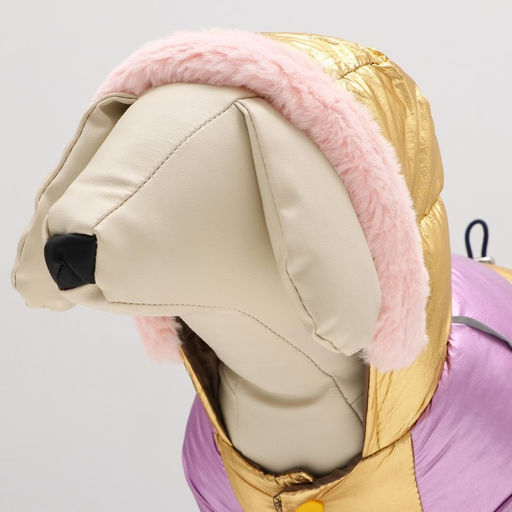 Комбинезон Блик с утяжкой, размер 10 (ДС 25 см, ОГ 34 см, ОШ 24 см), золото-лавандовый - Simaland фото 5