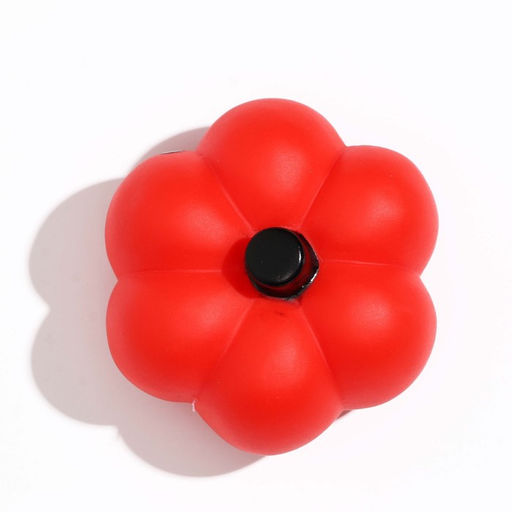 Игрушка пищащая Тыква для собак, красная - Пижон фото 2