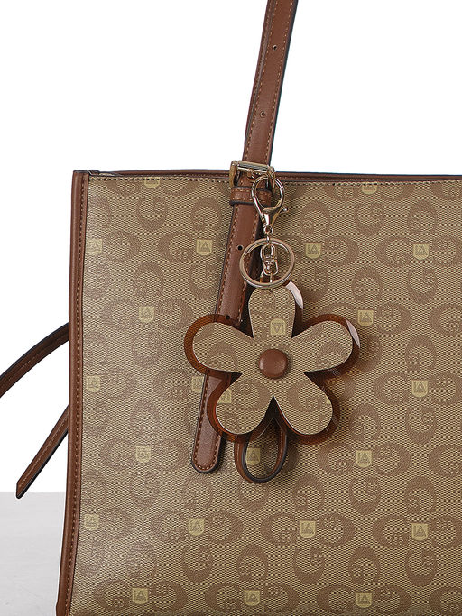 LACCOMA сумка AC326-лагуна темно-бежевый эко кожа хлопок фото 5