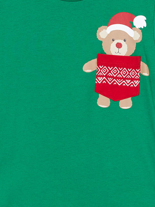 Bisiklet Yaka Bask?l? Erkek Bebek Ti??rt - Waikiki фото 2