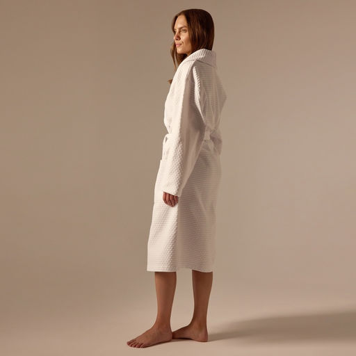 Халат вафельный женский SL HOME: Waffle «Блан де Блан», размер S, хлопок 100%, белый