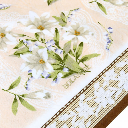 "Япония-2012" Полотенце махровое 50х90см, плотность 300гр/м2, 100% хлопок, Ландыш, бежевый, Bolangde (Китай)