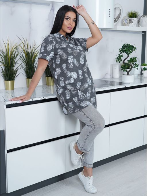 Жаклин туника женская (антрацит) - Lovetex фото 4