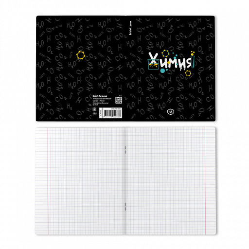 Цена за 5 шт. Тетрадь общая ученическая ErichKrause Inscription, Химия, 48 листов, клетка, твин-лак  фото 2