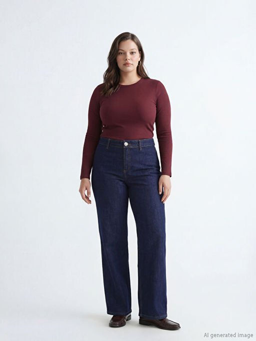 Flare Kad?n Jean Pantolon