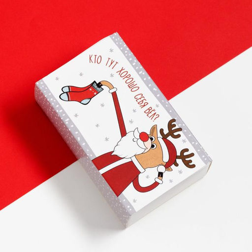 Носки мужские новогодние «С Новым Годом!» размер 41-44, набор 2 пары