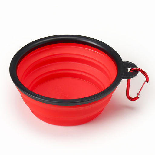 Цена за 2 шт. Миска силиконовая, складная, 350 мл, 13 см, красная - Пижон фото 2