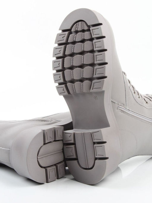 04-PAX86-5Z LT. GRAY Ботинки зимние женские (натуральная кожа, 100% шерсть)