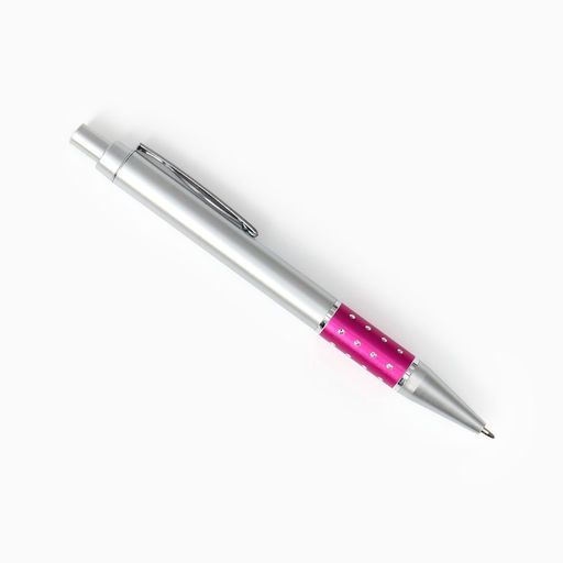 Набор подарочный 2 предмета: ручка, брелок - розовое Сердечко