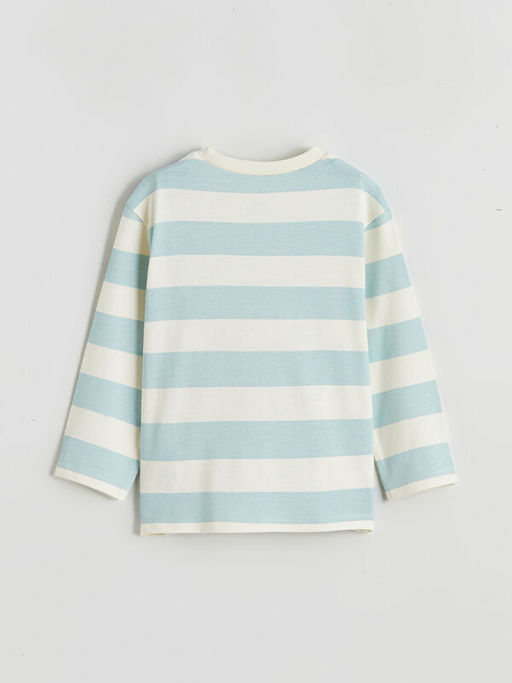 Bisiklet Yaka Bask?l? Erkek Bebek Ti??rt