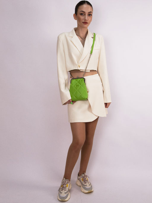 LACCOMA сумка Китти-Ф826-травяной эко кожа хлопок  фото 6