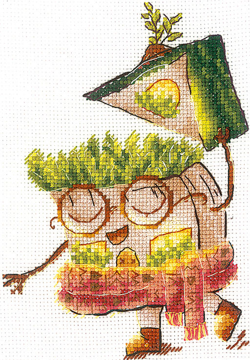 Набор для вышивания Сделай своими руками Д-29 Домик. Ботаник 10 х 15 см