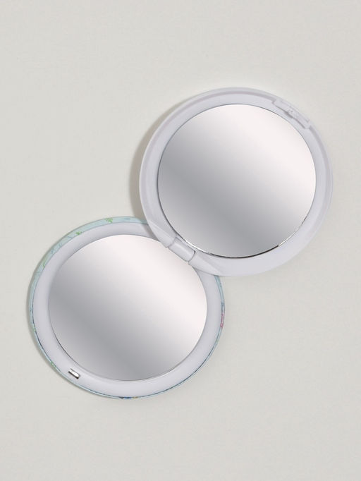 Зеркало складное «Надписи», d=7.5 см, рисунок МИКС