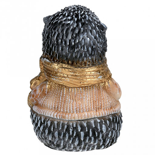 Скульптура-фигура для сада из полистоуна Ежик в шарфе 13х25см (Россия) - Домашняя мода фото 3