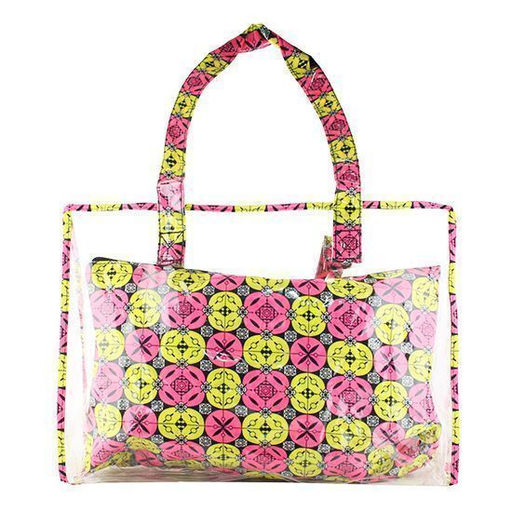 Сумка 2в1,прозрачная + с узорами 40х30х10 см. - Buro фото 3