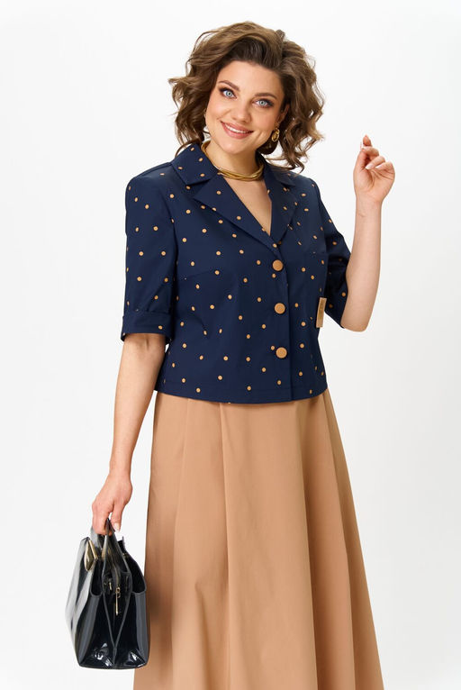 Костюм Aira Style 24120 Капучино+синий