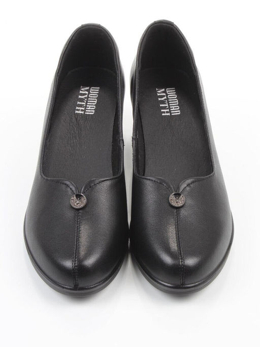 06-YDN15-20 BLACK Туфли женские (натуральная кожа)