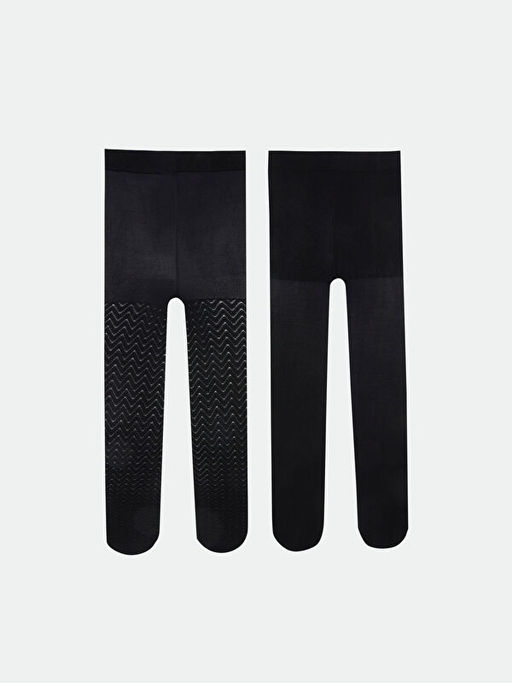 K?z ?ocuk ?nce K?lotlu ?orap 2li