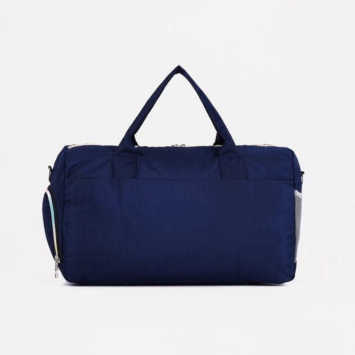 Сумка спортивная на молнии, отдел для обуви, длинный ремень, цвет синий - Simaland фото 3
